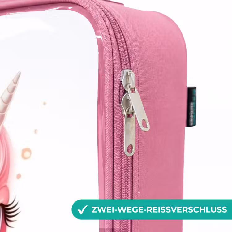 Kinderkoffer Rosa - Einhorn mit rosa Mähne — 5