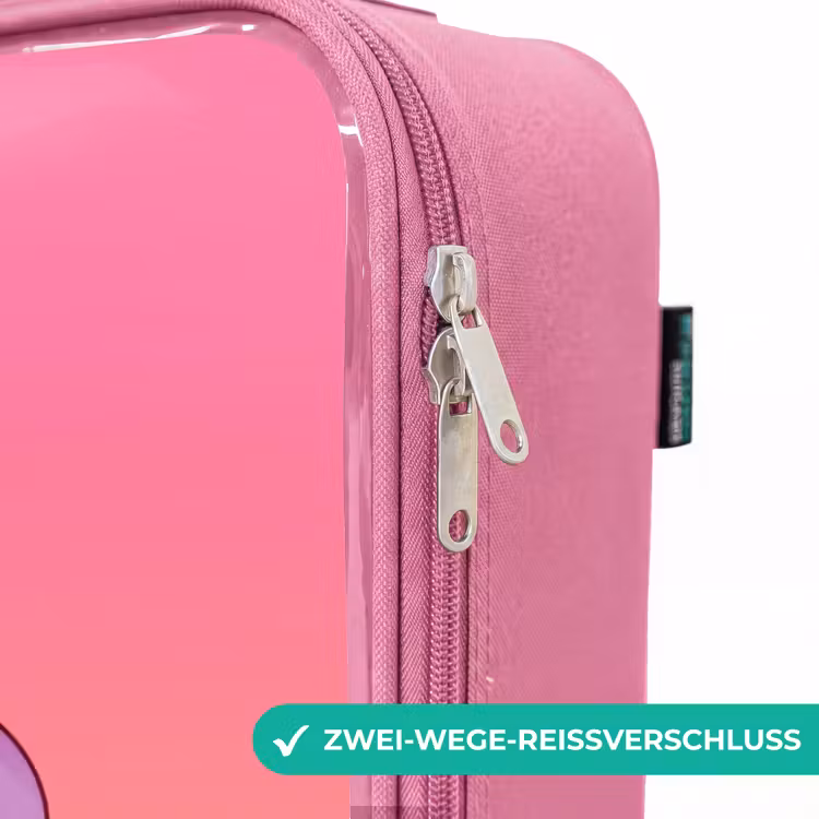 Kinderkoffer Rosa - Kleines Einhorn mit Regenbogenfarben — 5