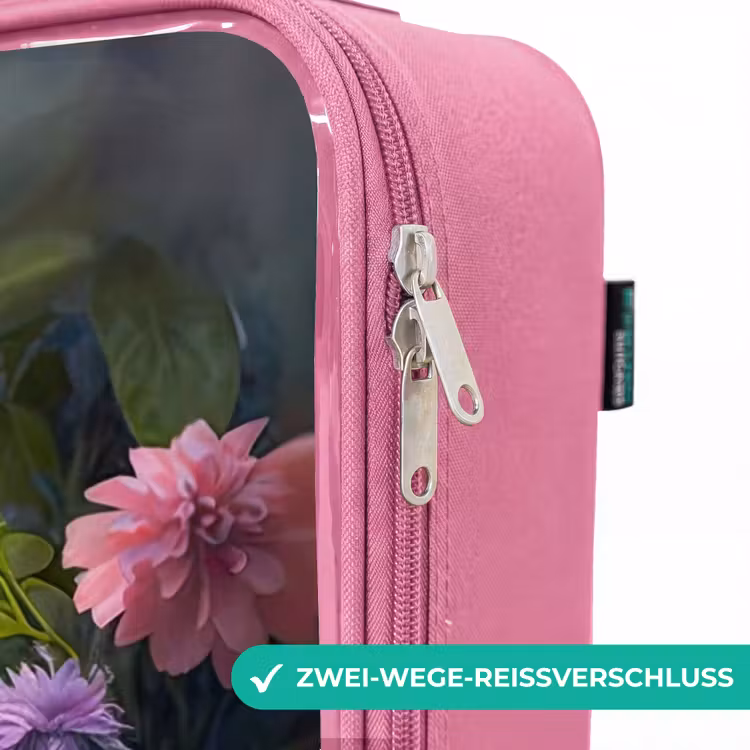 Kinderkoffer Rosa - Kätzchen versteckt sich hinter Blumen — 5