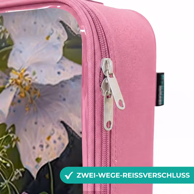 Kinderkoffer Rosa - Maus umgeben von Blättern — 5