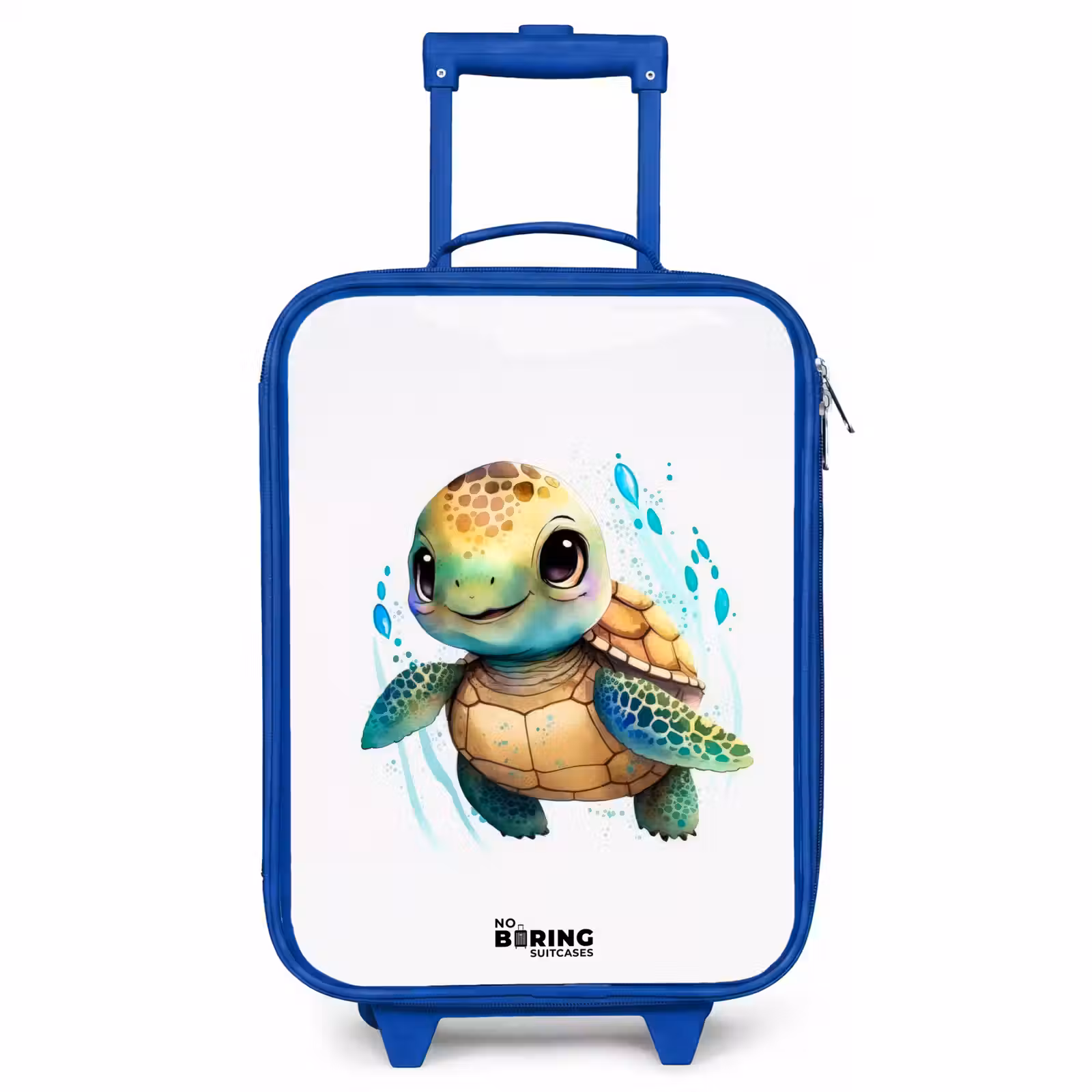 Kinderkoffer Blau - Schildkröte - Wasserfarben - Tiere — 1