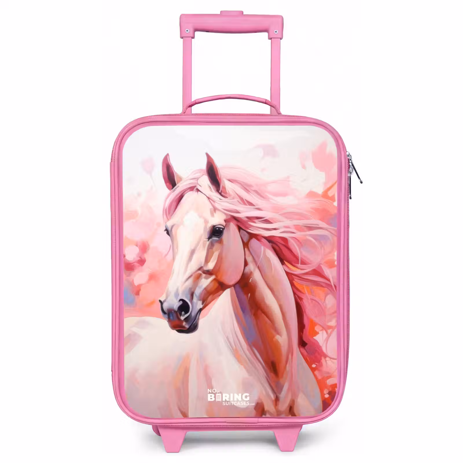 Kinderkoffer Rosa - Pastellrosa Pferd — 1