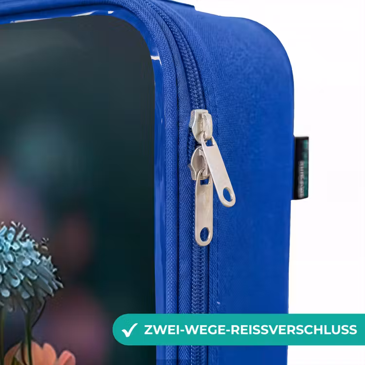 Kinderkoffer Blau - Kätzchen zwischen Blumen — 5