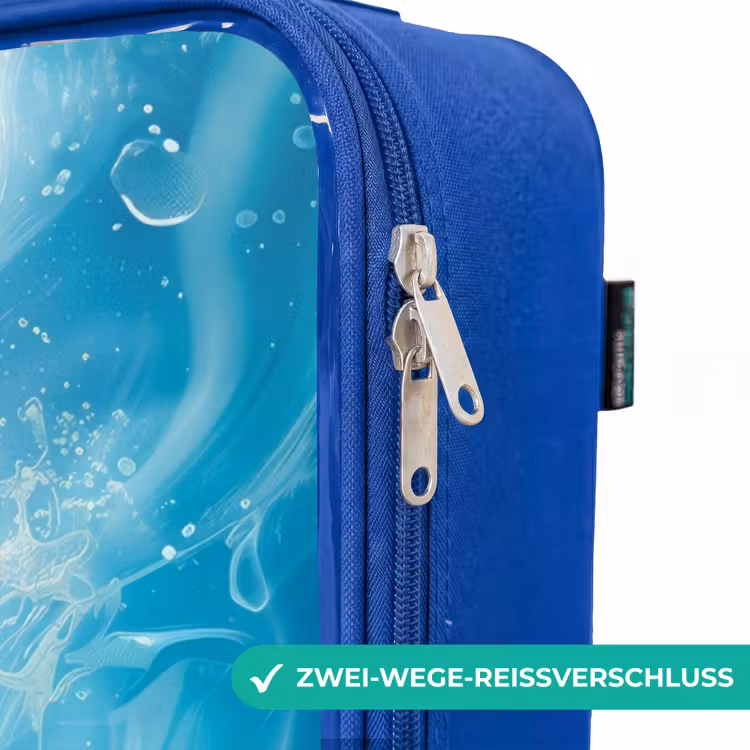 Kinderkoffer Blau - Robbenjunges im klaren blauen Wasser — 5