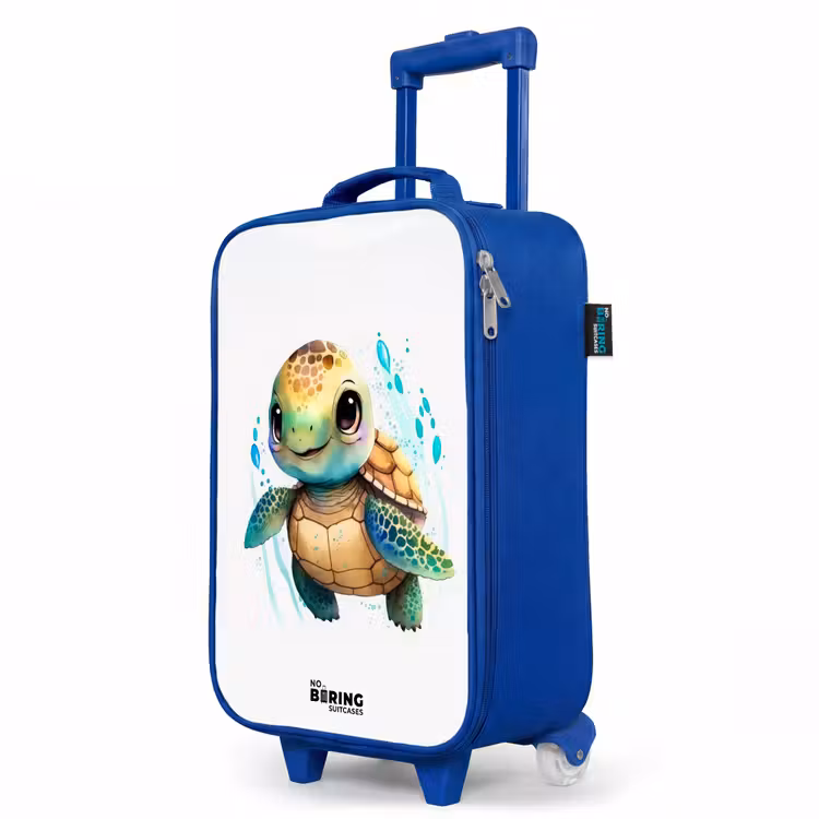 Kinderkoffer Blau - Schildkröte - Wasserfarben - Tiere — 8