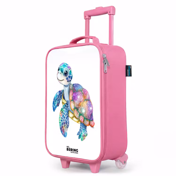 Kinderkoffer Rosa - Bunte Schildkröte als Mosaik — 8