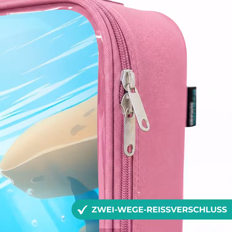 Kinderkoffer Rosa - Delfin mit tropischen Fischen und Korallen — 5