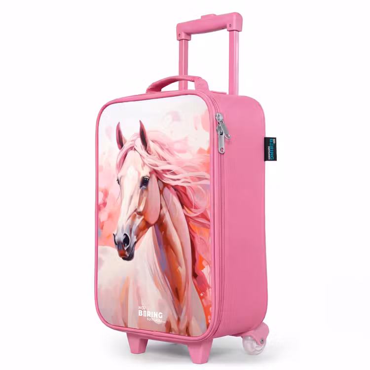 Kinderkoffer Rosa - Pastellrosa Pferd — 8