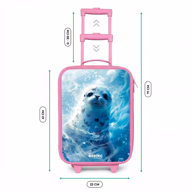 Kinderkoffer Rosa - Robbenjunges im klaren blauen Wasser — 7