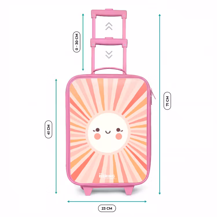 Kinderkoffer Rosa - Runde Sonne mit Gesicht — 7