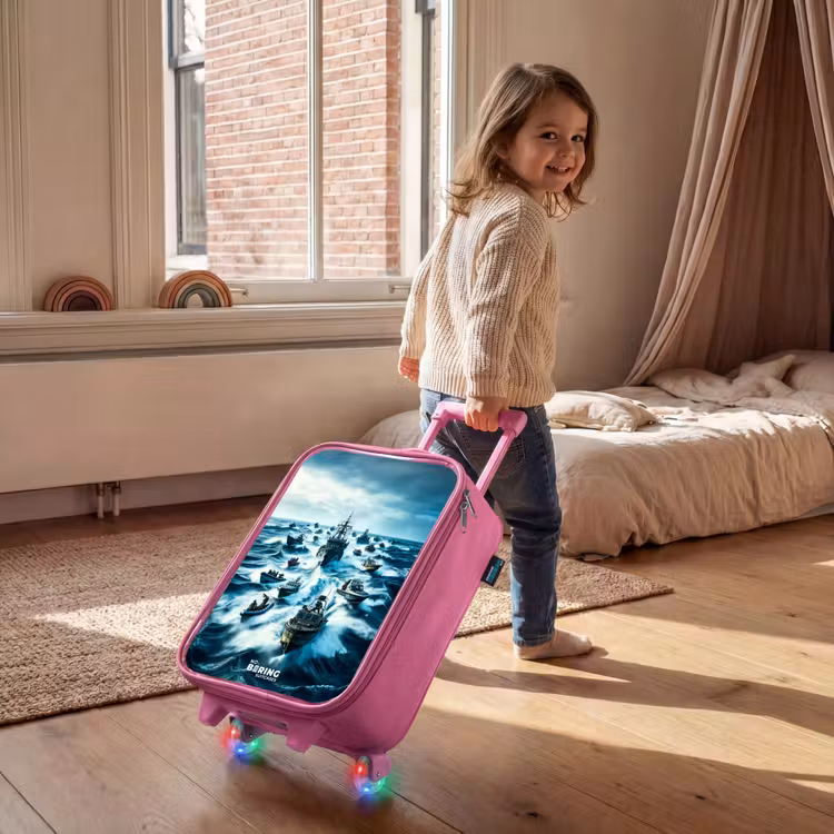Kinderkoffer Rosa - Schiffe auf dem Meer — 2