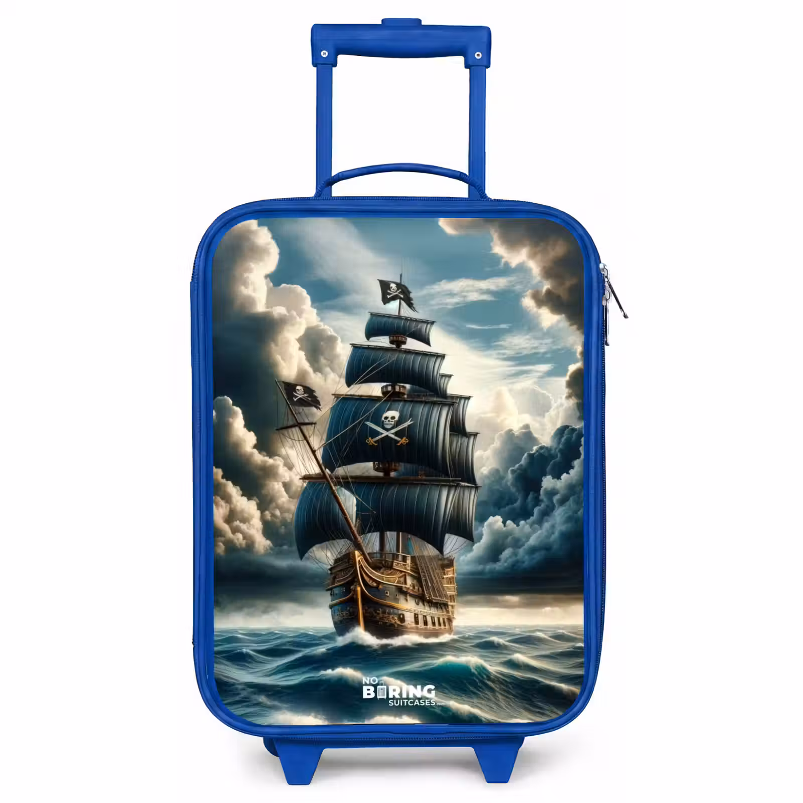Kinderkoffer Blau - Piratenschiff auf tosender See — 1