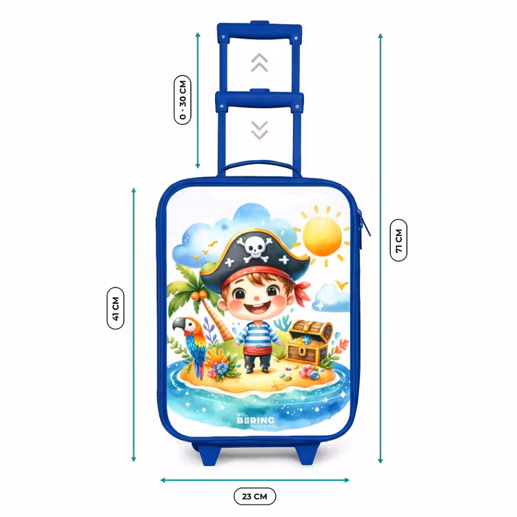 Kinderkoffer Blau - Pirat auf einer Insel — 7