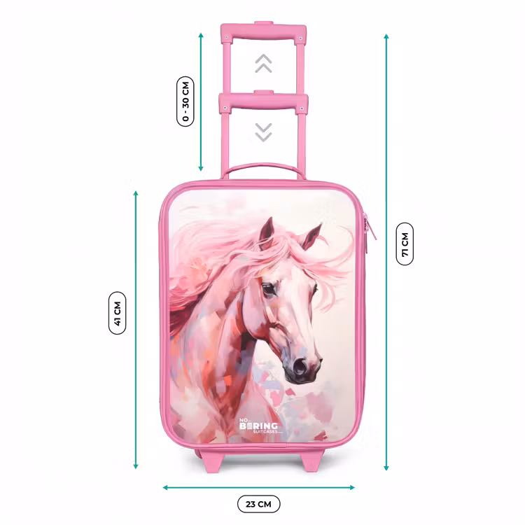Kinderkoffer Rosa - Pferd in rosa Pastellfarben — 7