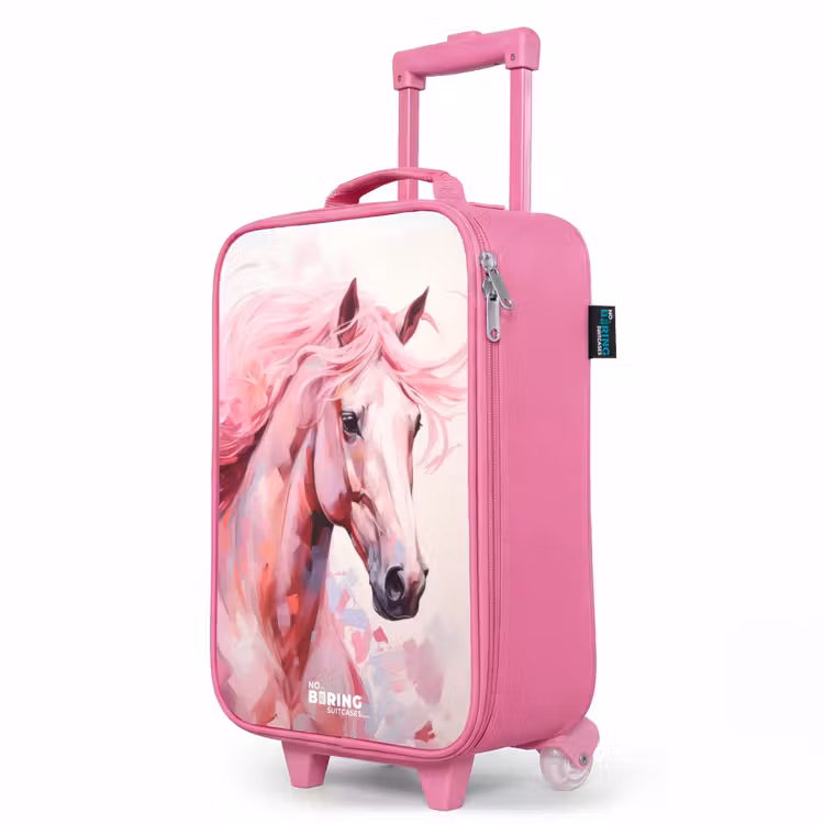 Kinderkoffer Rosa - Pferd in rosa Pastellfarben — 8