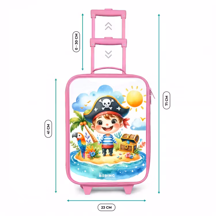 Kinderkoffer Rosa - Pirat auf einer Insel — 7
