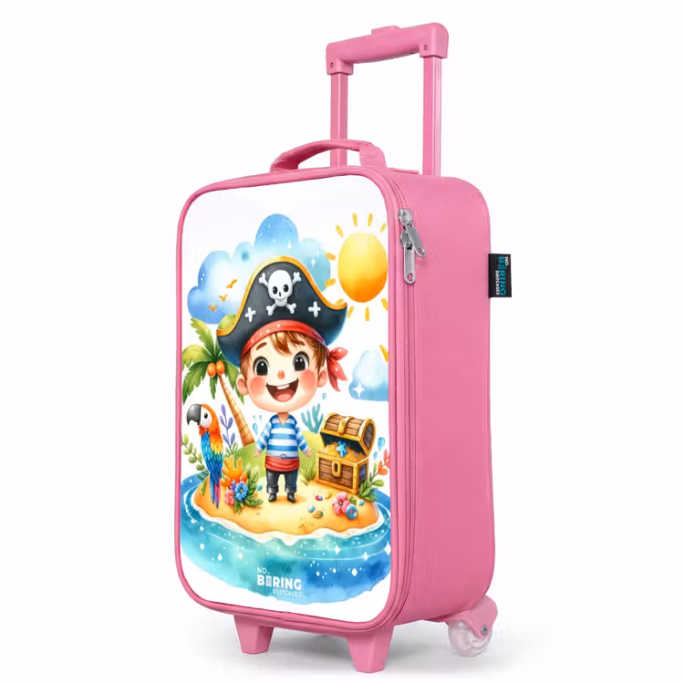 Kinderkoffer Rosa - Pirat auf einer Insel — 8
