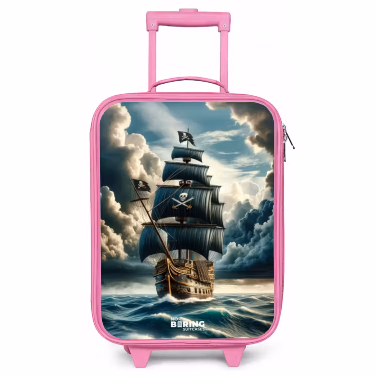 Kinderkoffer Rosa - Piratenschiff auf tosender See — 1