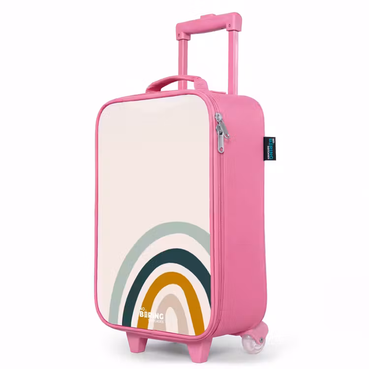 Kinderkoffer Rosa - Rohes Regenbogen-Aqua — 8