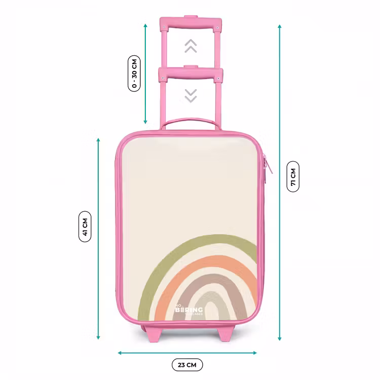Kinderkoffer Rosa - Rohes Regenbogenpastell — 7