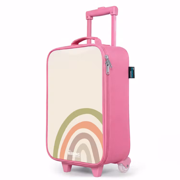 Kinderkoffer Rosa - Rohes Regenbogenpastell — 8