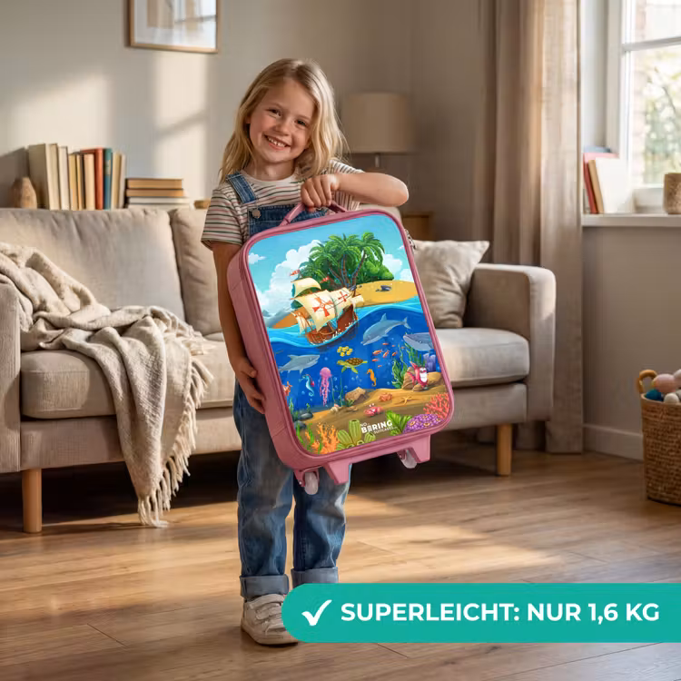 Kinderkoffer Rosa - Segelschiff auf dem Ozean — 3