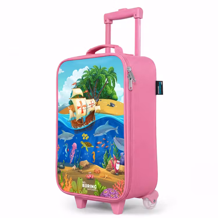 Kinderkoffer Rosa - Segelschiff auf dem Ozean — 8