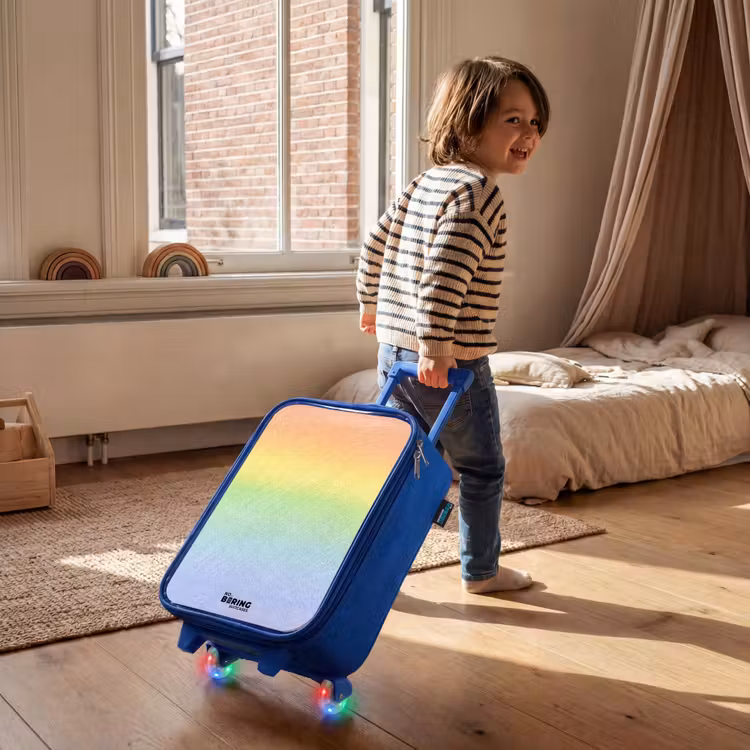Kinderkoffer Blau - Pastellkreide Regenbogen — 2
