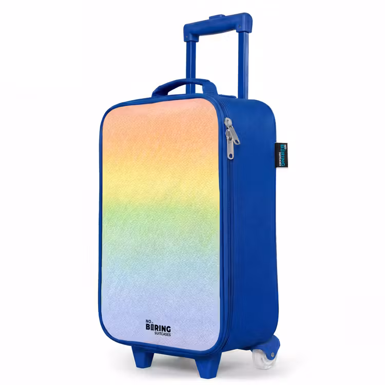Kinderkoffer Blau - Pastellkreide Regenbogen — 8