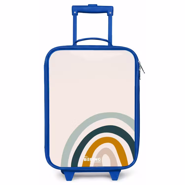 Kinderkoffer Blau - Rohes Regenbogen-Aqua — 1