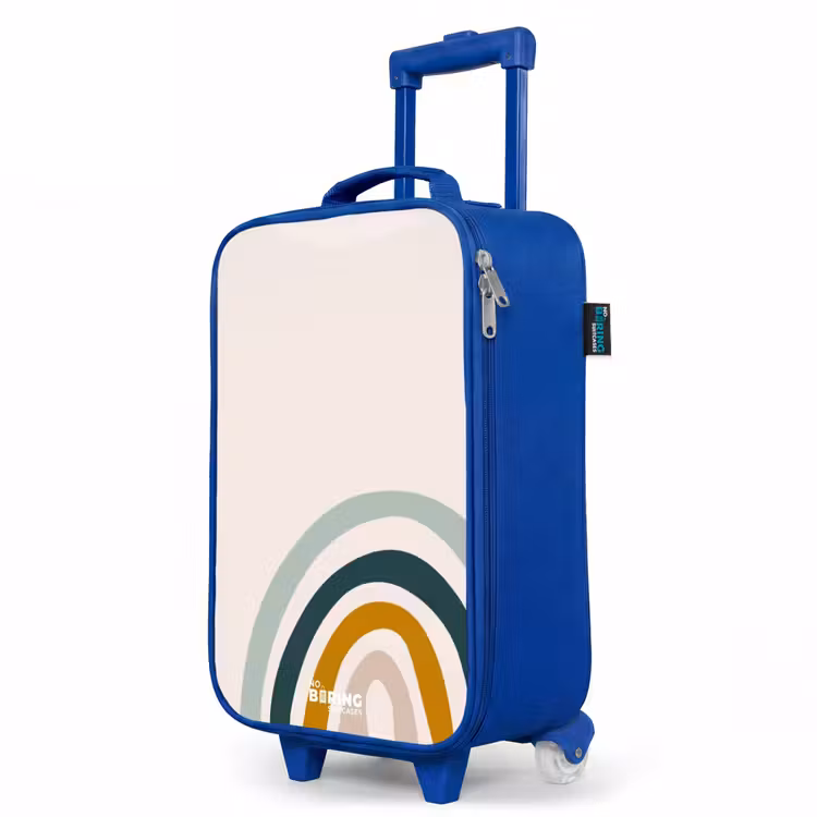 Kinderkoffer Blau - Rohes Regenbogen-Aqua — 8