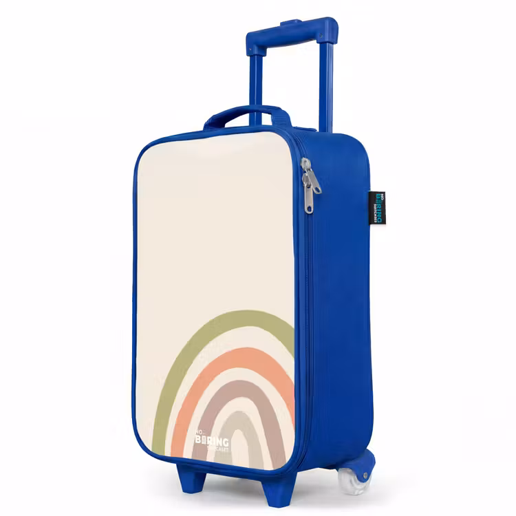 Kinderkoffer Blau - Rohes Regenbogenpastell — 8