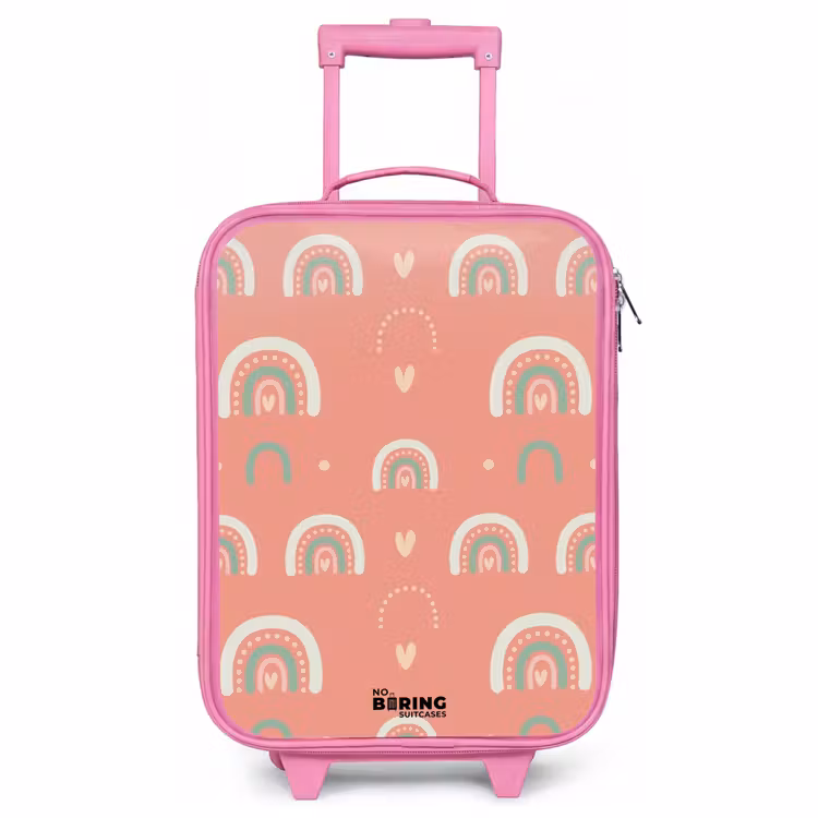 Kinderkoffer Rosa - Korallenfarbene Bögen — 1