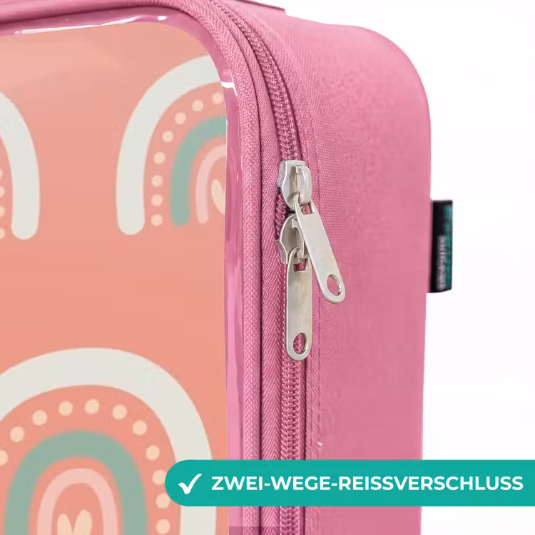 Kinderkoffer Rosa - Korallenfarbene Bögen — 5