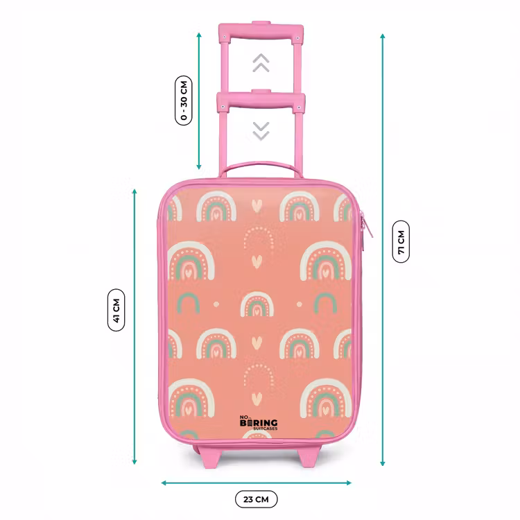 Kinderkoffer Rosa - Korallenfarbene Bögen — 7