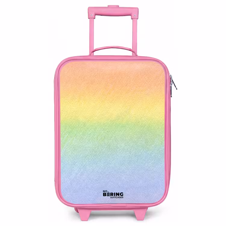 Kinderkoffer Rosa - Pastellkreide Regenbogen — 1