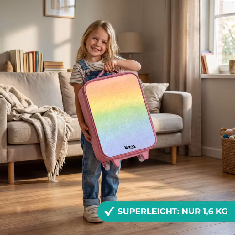 Kinderkoffer Rosa - Pastellkreide Regenbogen — 3