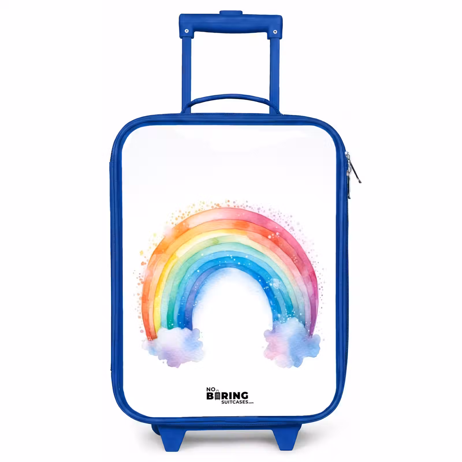Kinderkoffer Blau - Aquarell Regenbogen — 1