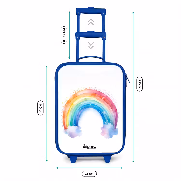 Kinderkoffer Blau - Aquarell Regenbogen — 7