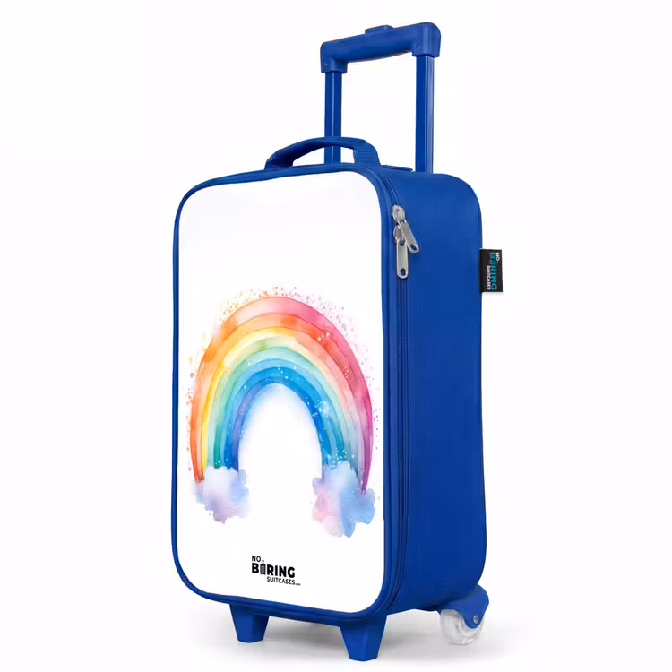 Kinderkoffer Blau - Aquarell Regenbogen — 8