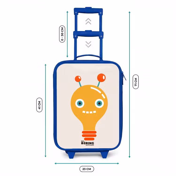 Kinderkoffer Blau - Zwiebelroboter mit großen Augen — 7