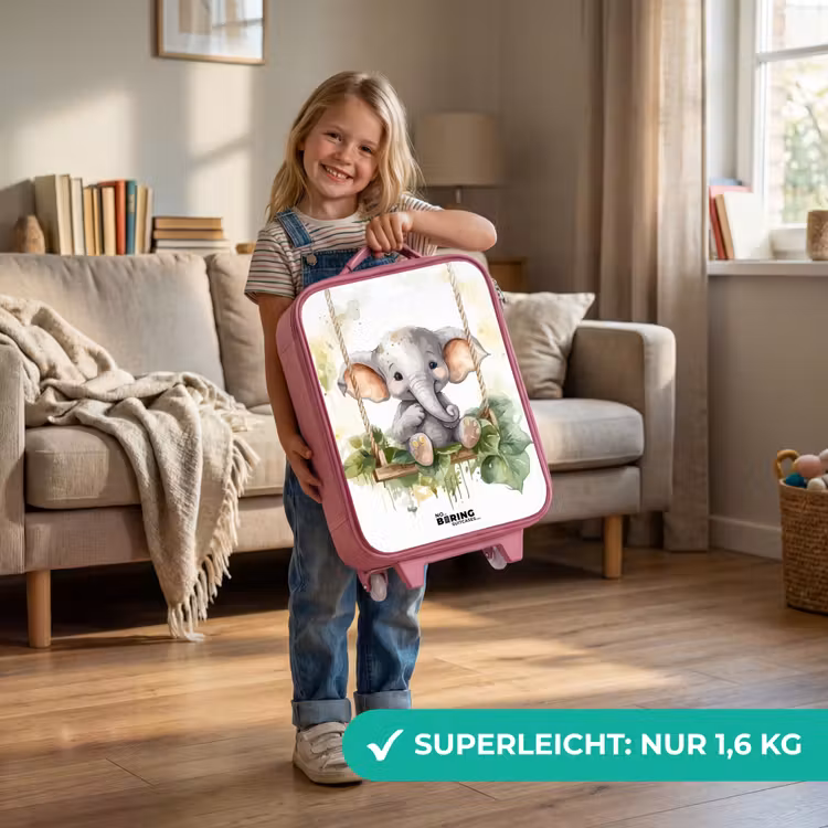 Kinderkoffer Rosa - Onno-Elefant — 3