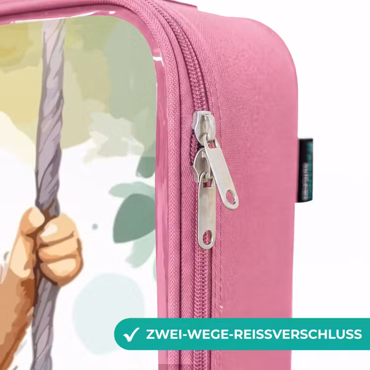 Kinderkoffer Rosa - Schaukelnder Großer Affe — 5