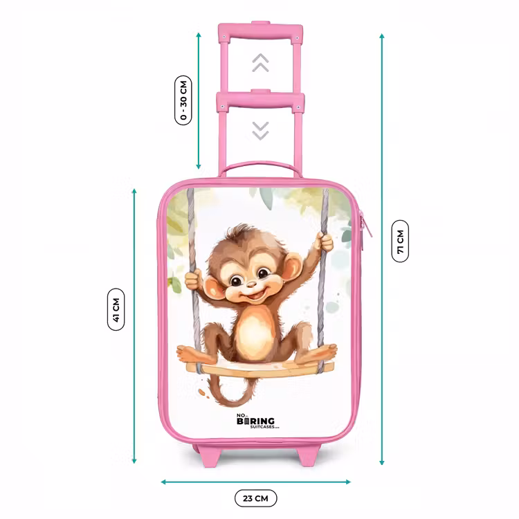 Kinderkoffer Rosa - Schaukelnder Großer Affe — 7