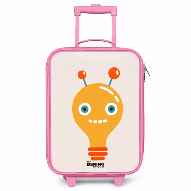 Kinderkoffer Rosa - Zwiebelroboter mit großen Augen — 1
