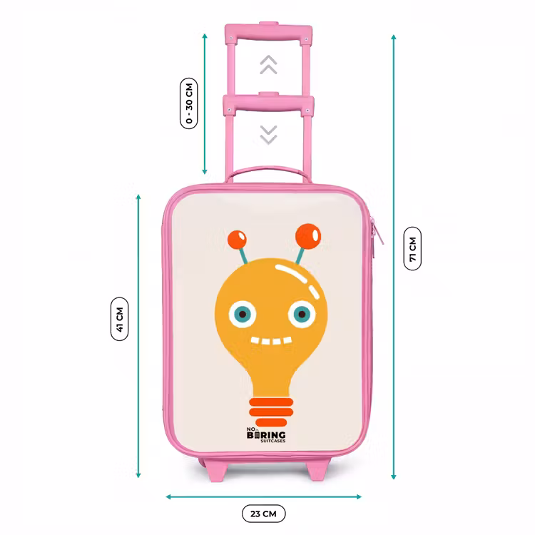 Kinderkoffer Rosa - Zwiebelroboter mit großen Augen — 7