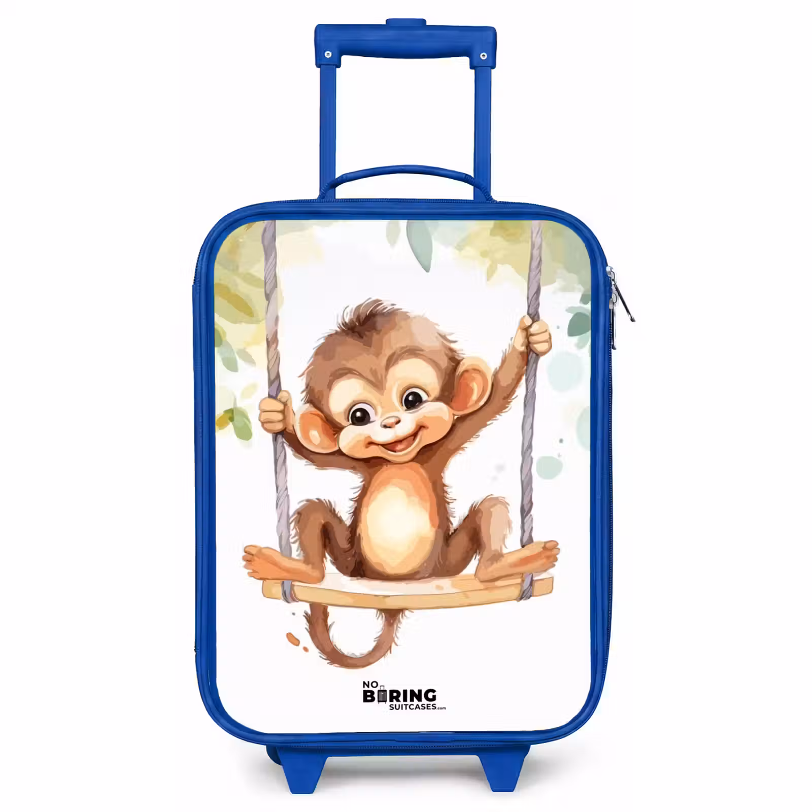 Kinderkoffer Blau - Schaukelnder Großer Affe — 1