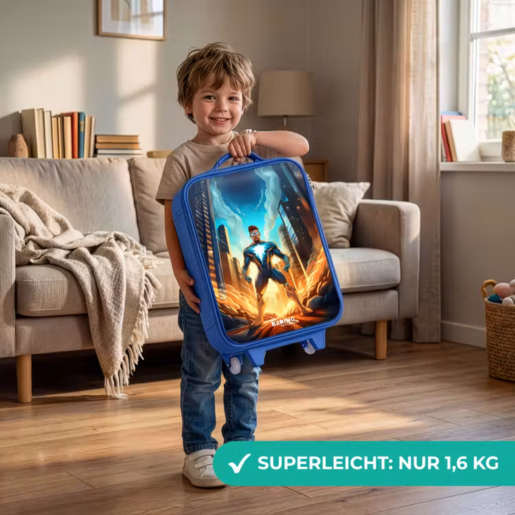 Kinderkoffer Blau - Stadt-Superheld — 3