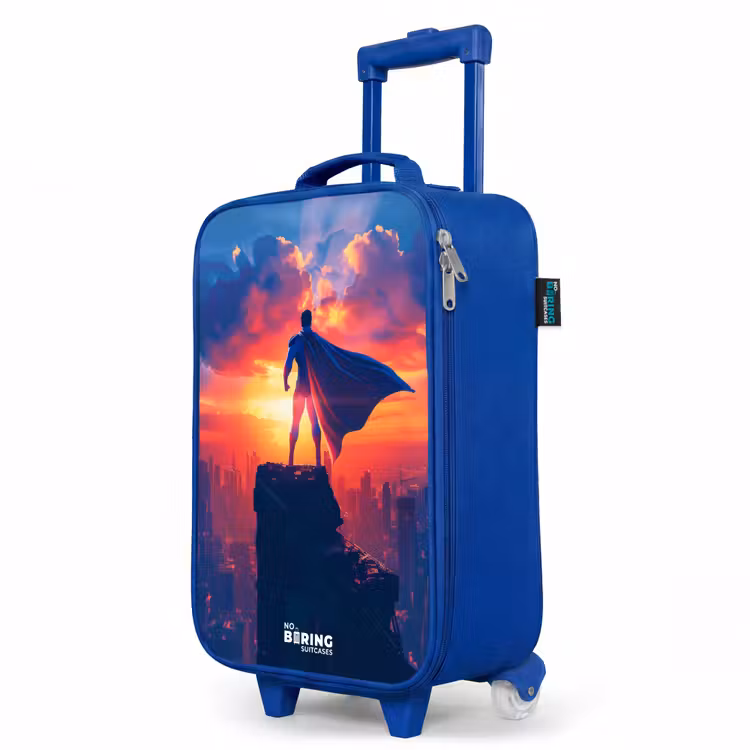 Kinderkoffer Blau - Wolkenkratzer-Superheld — 8