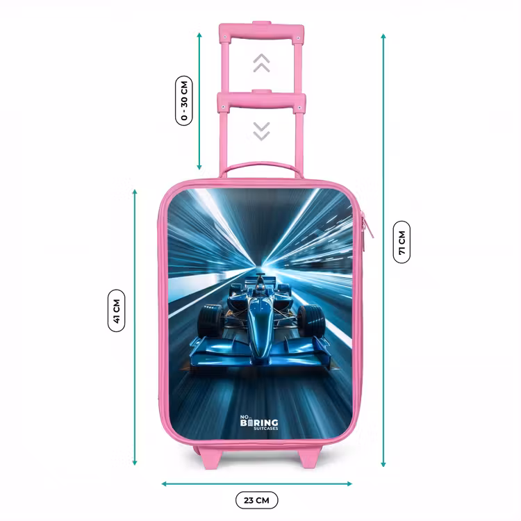Kinderkoffer Rosa - Blau leuchtend — 7